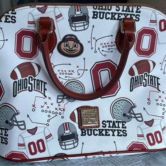 Dooney & Bourke Ohio State Satchel and Wallet Set - Red and White - Picture 2 of 5